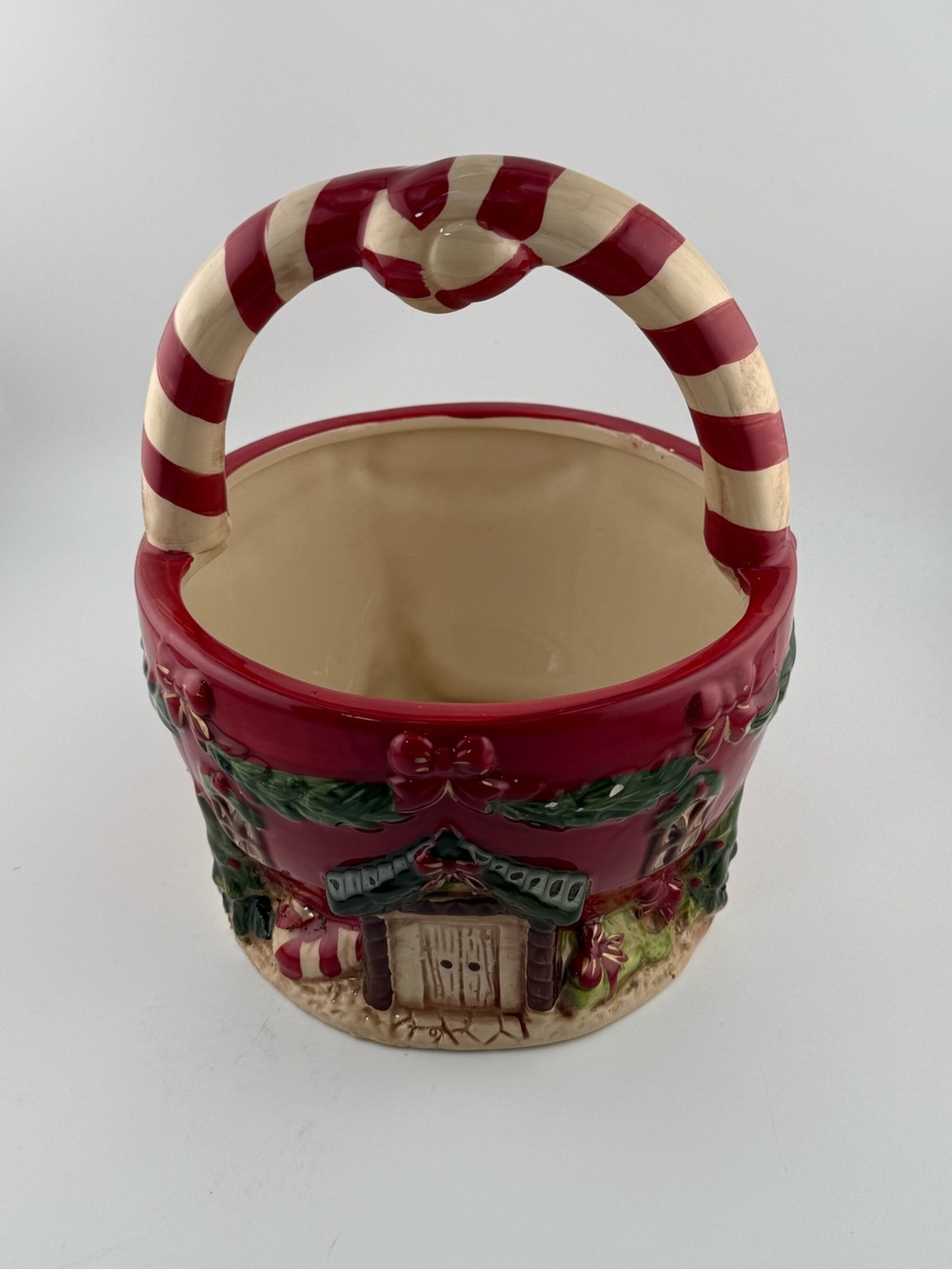 Vintage Christmas Ceramic Bowl